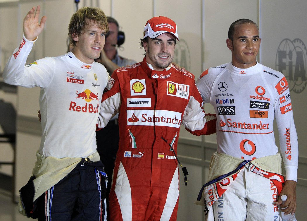 Tři mušketýři: Alonso, Vettel a Hamilton
