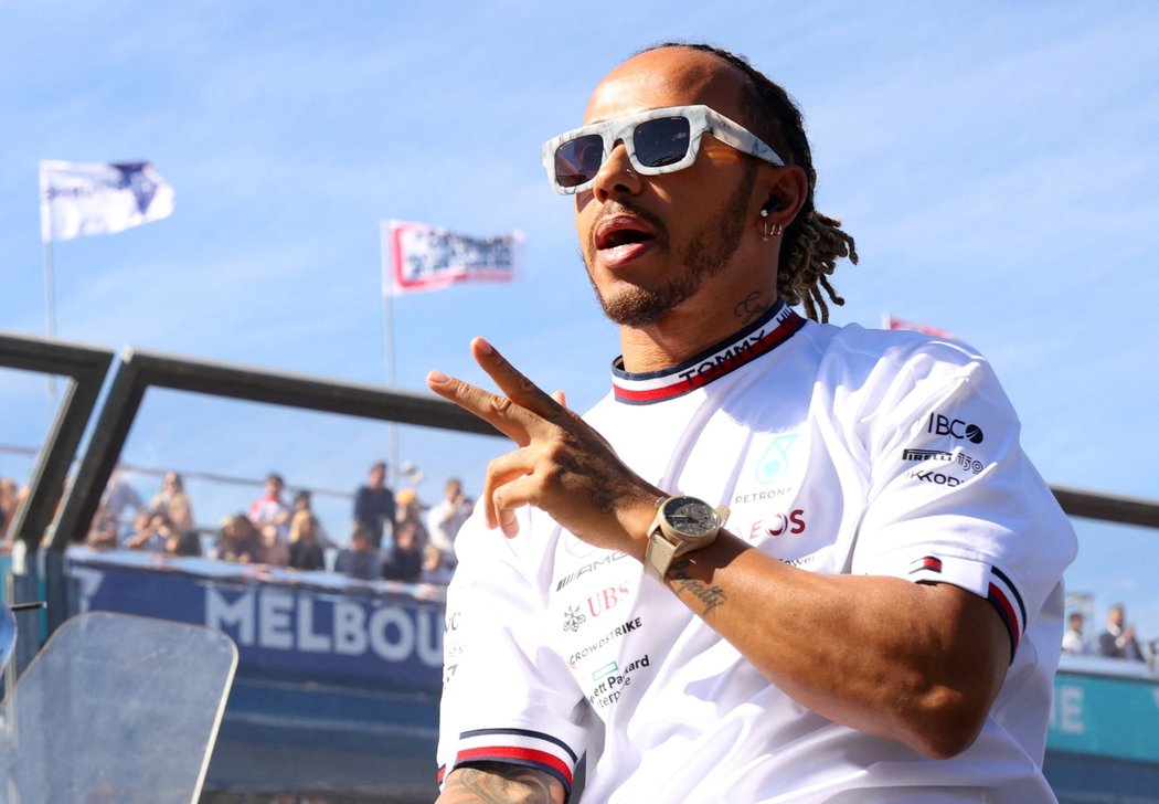 Britský jezdec Lewis Hamilton během Velké ceny v Austrálii