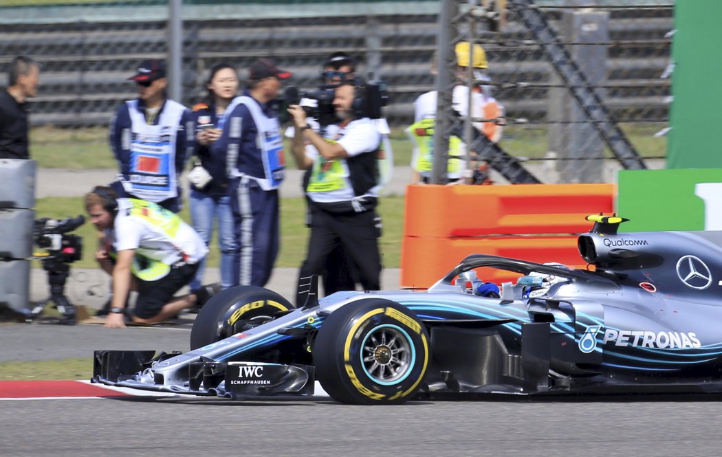 Valtteri Bottas jel v Číně skvělý závod