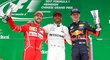 Těsný boj v Číně ovládl Hamilton před Vettelem, Verstappen zazářil