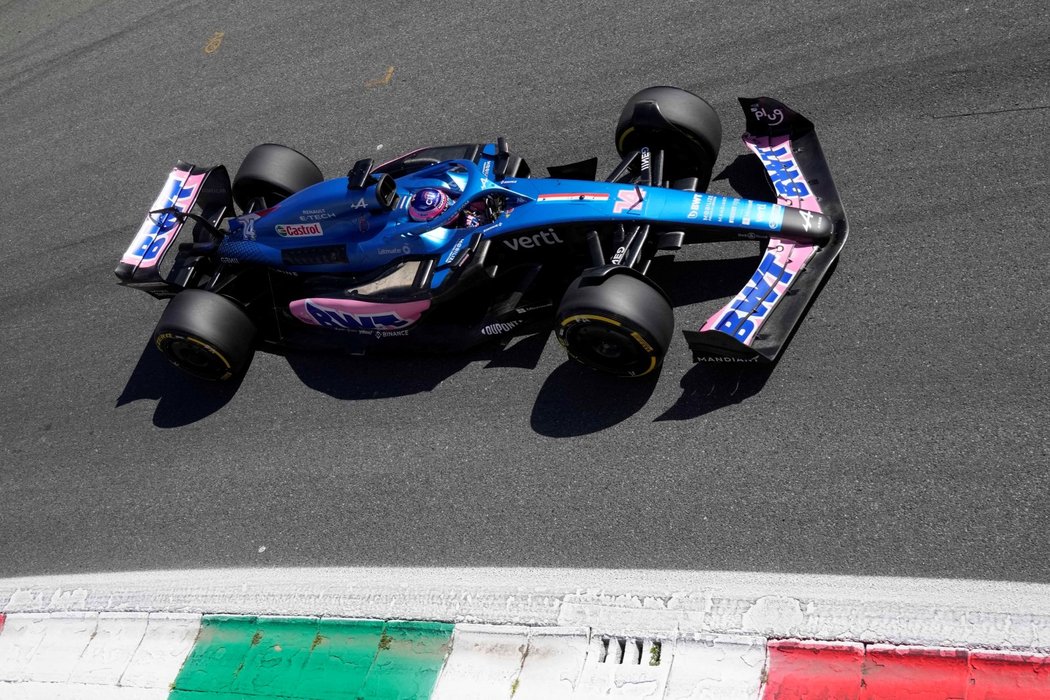 Fernando Alonso při Velké ceně Itálie
