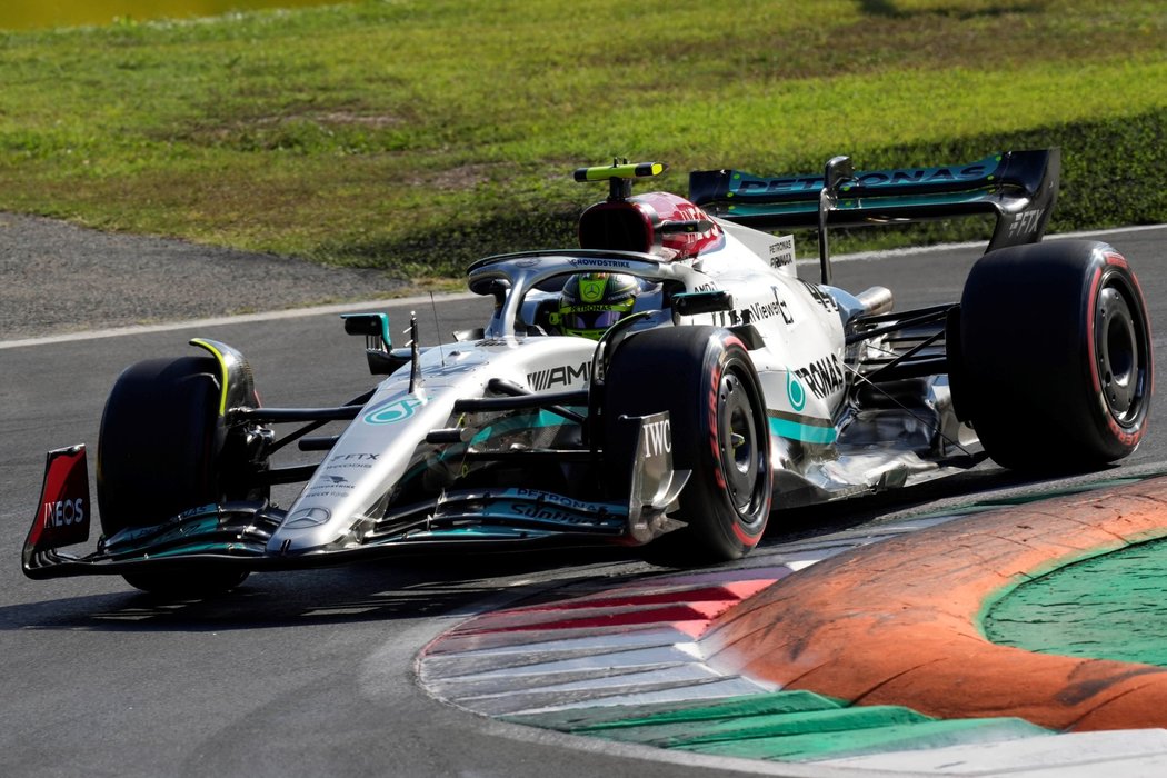 Lewis Hamilton při Velké ceně Itálie