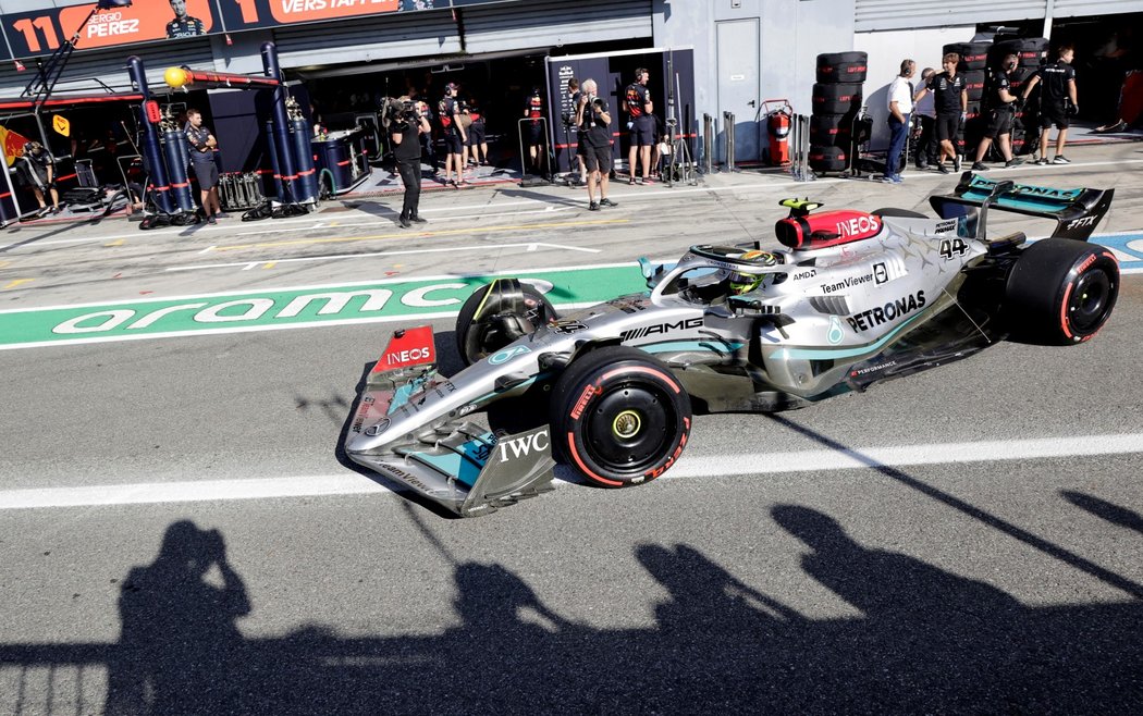 Lewis Hamilton při Velké ceně Itálie