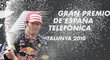 Australan Webber slaví své vítězství ve španělské GP