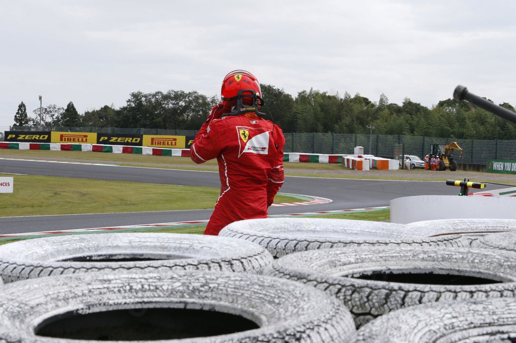 Kimi Räikkönen nedokončil kvalifikaci na VC Japonska
