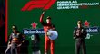 Monacký jezdec Ferrari Charles Leclerc během vítězného závodu ve Velké ceně v Austrálii