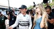 Vivian Sibldová doprovází Rosberga na každém závodu
