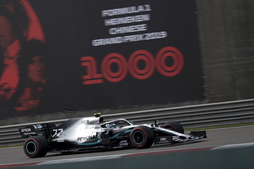 Valtteri Bottas vyhrál druhý trénink v Číně