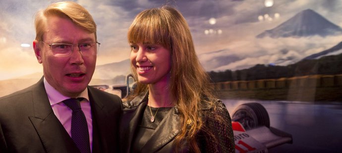 Mika Häkkinen s českou přítelkyní Markétou Remešovou