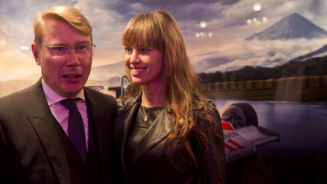 Mika Häkkinen s českou přítelkyní Markétou Remešovou Kromotovou