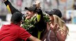 Simon Pagenaud slaví vítězství na Indy 500