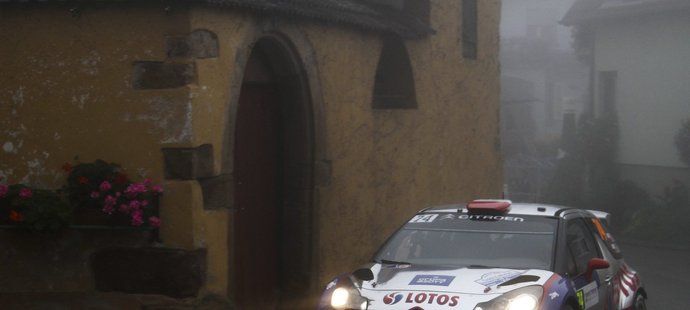Robert Kubica během Rallye Francie.