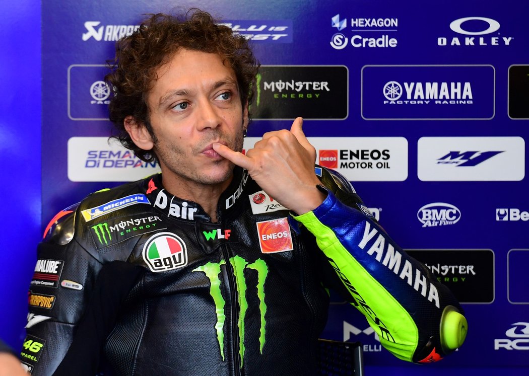 Koronavirem se nakazil i legendární závodník Valentino Rossi