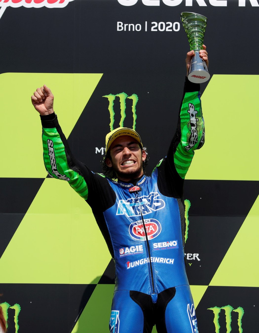 Ital Enea Bastianini ovládl na brněnském okruhu závod Moto2