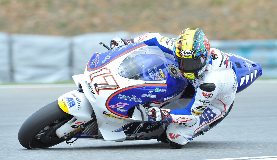 Karel Abraham je první český jezdec v nejvyšší třídě MotoGP.