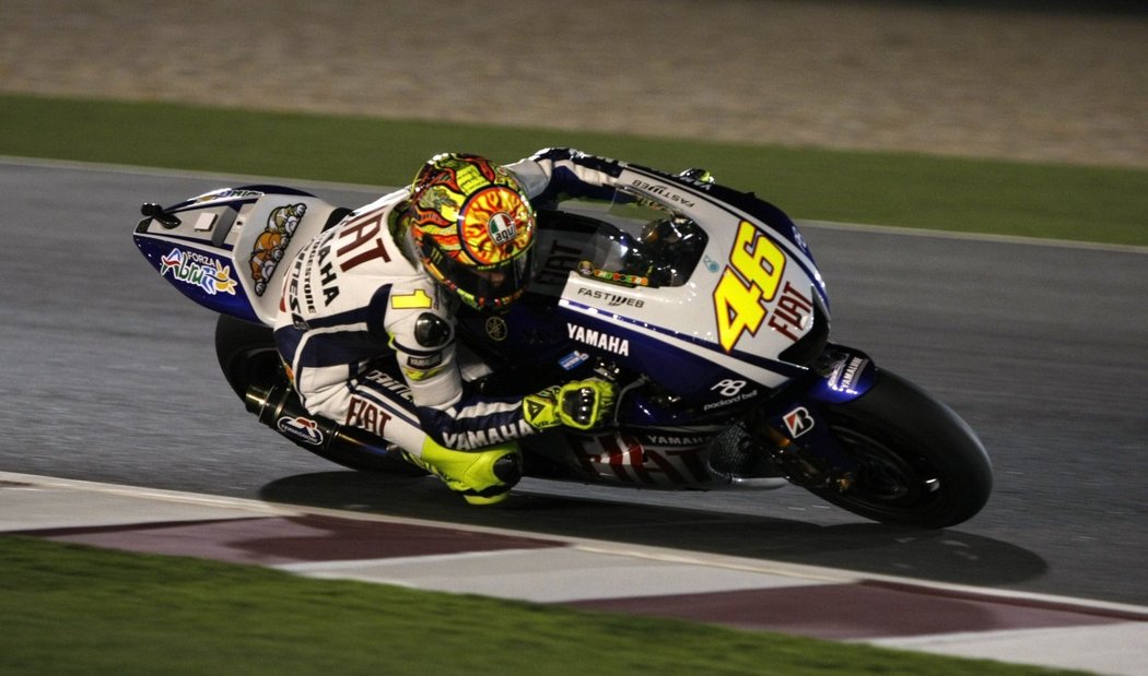 Rossi v katarské kvalifikaci.