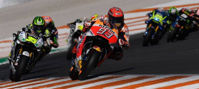 Marc Márquez (93) v kvalifikaci na Velkou cenu Španělska MotoGP ve Valencii