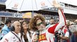 To ještě byli šťastní... Marco Simoncelli (24) a jeho snoubenka Kate Fretti (22)