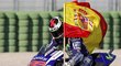 Jorge Lorenzo slaví po triumfu ve Valencii titul mistra světa