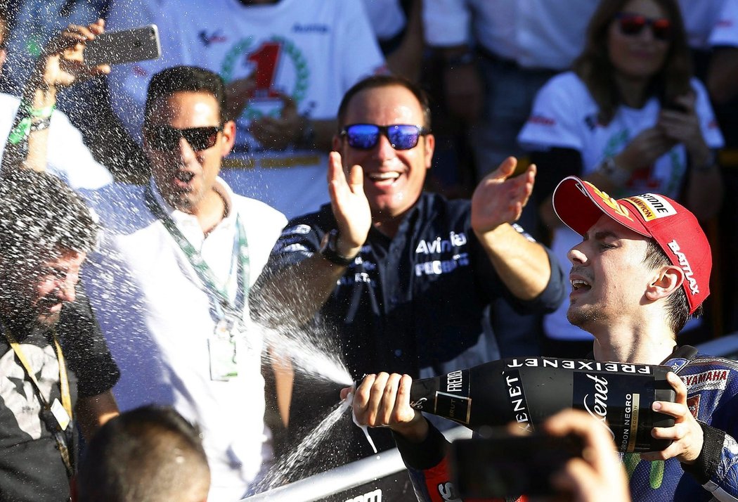 Jorge Lorenzo slaví svůj pátý triumf v MotoGP