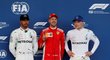 Pole position VC Baku se postaví v pořadí - Sebastian Vettel, Lewis Hamilton, Valtteri Bottas