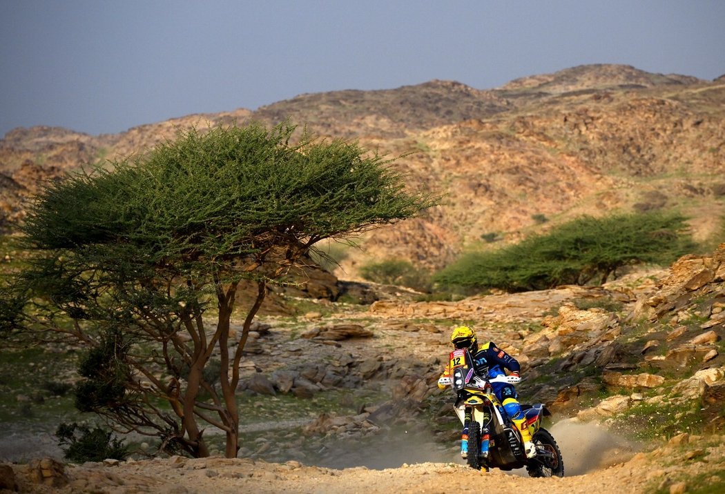 Motocyklista Martin Michek na Rallye Dakar 2023