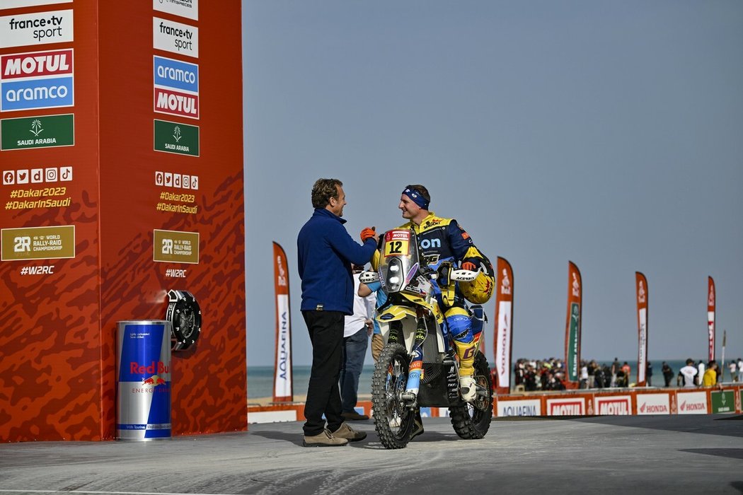 Motocyklista Martin Michek na Rallye Dakar 2023
