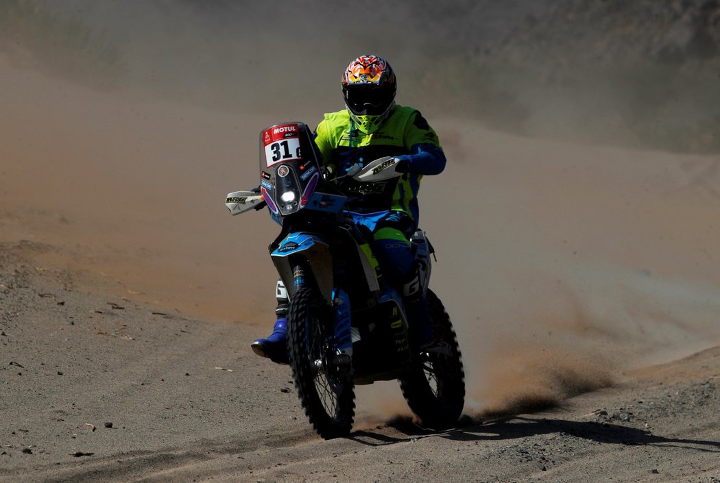 Martin Michek během letošní Rallye Dakar