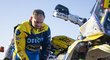 Český motocyklista Martin Michek ve čtvrté etapě Rallye Dakar