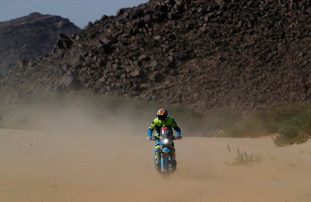Martin Michek během letošní Rallye Dakar