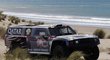 Obhájce vítězství na Rally Dakar Katařan Násir Attíja na trati druhé etapy
