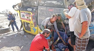 Loprais o nehodě na Dakaru: Z auta jsem lezl po čtyřech