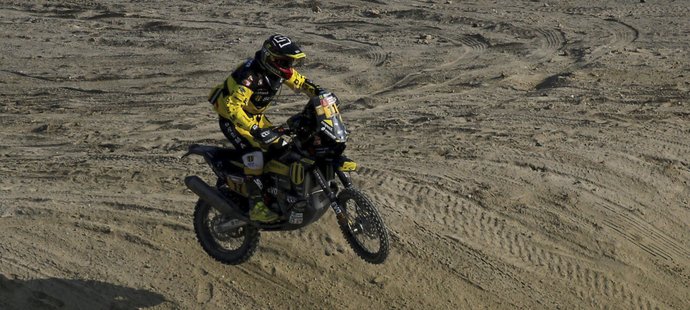 Slovenský motocyklista Štefan Svitko na Rallye Dakar