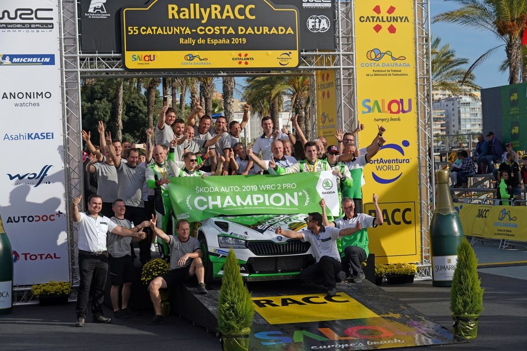 Škoda Motorsport slaví triumf v kategorii WRC 2 Pro