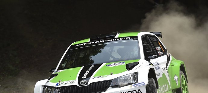 Tovární jezdec Škody Jan Kopecký vyhrál Rallye Bohemia potřetí za sebou.