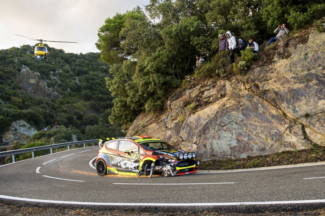 Martin Prokop měl pořádnou smůlu, v poslední den Rally Catalunya havaroval a závod nedokončil