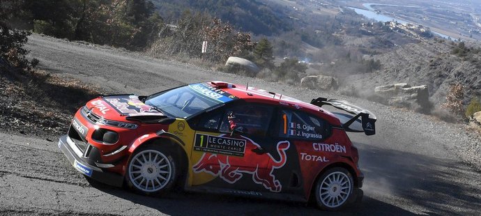 Sébastien Ogier na trati Rallye Monte Carlo