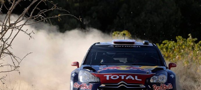 Sébastien Loeb na trati Katalánské rallye