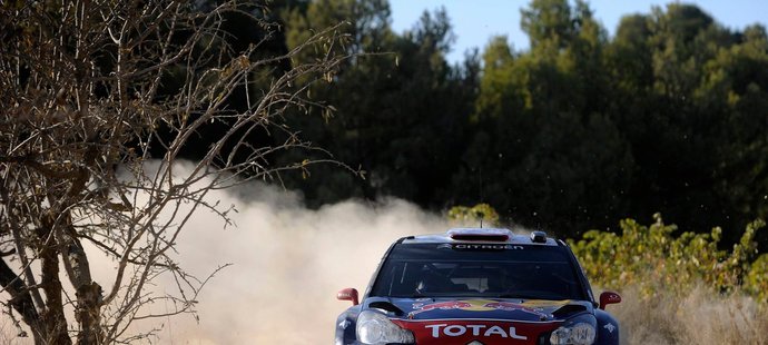 Sébastien Loeb na trati Katalánské rallye