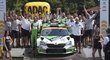 Tým Škoda Motorsport slaví výhru Jana Kopeckého na Německé rallye