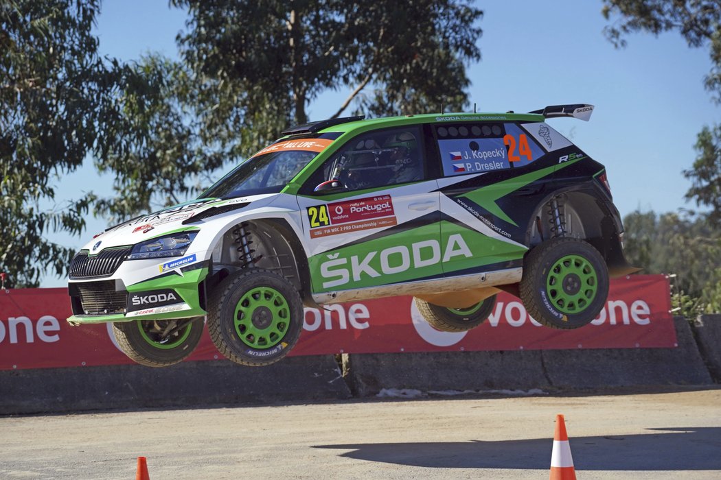 Jan Kopecký ještě během Portugalské rallye