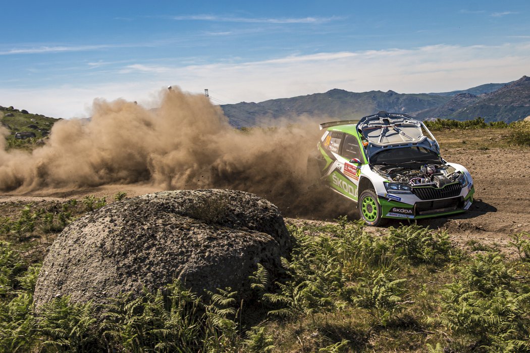 Jan Kopecký ještě během Portugalské rallye