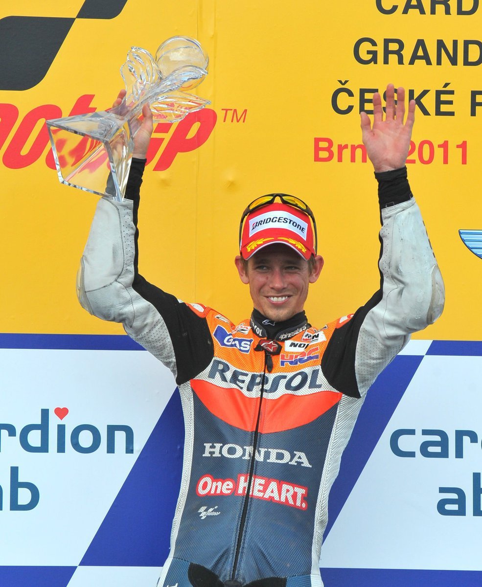 Casey Stoner vyhrál Velkou cenu Brna ve třídě MotoGP