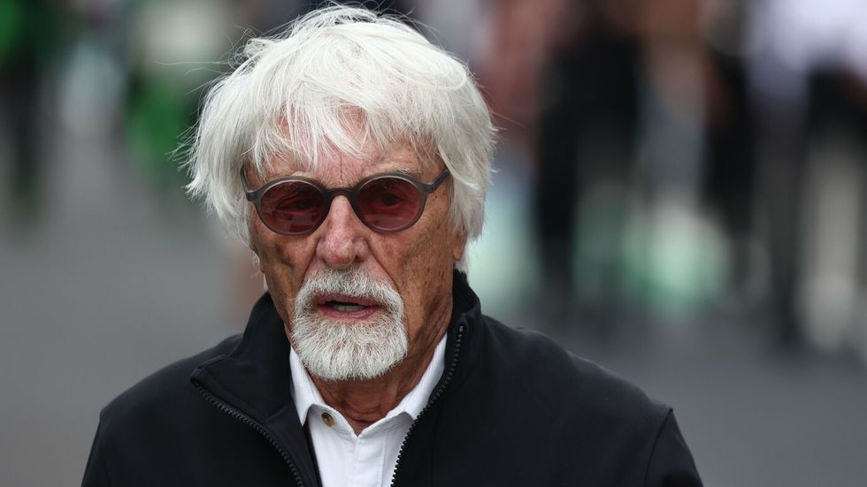 Bernie Ecclestone na trati Velké ceny Maďarska