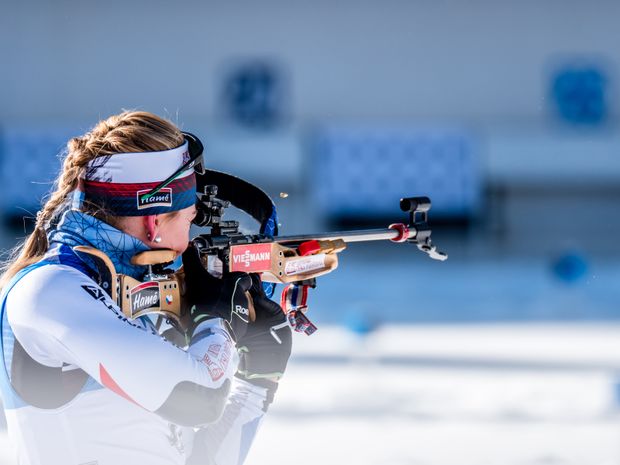 Markéta Davidová při nevydařeném sprintu na MS v biatlonu Markéta Davidová při nevydařeném sprintu na MS v biatlonu