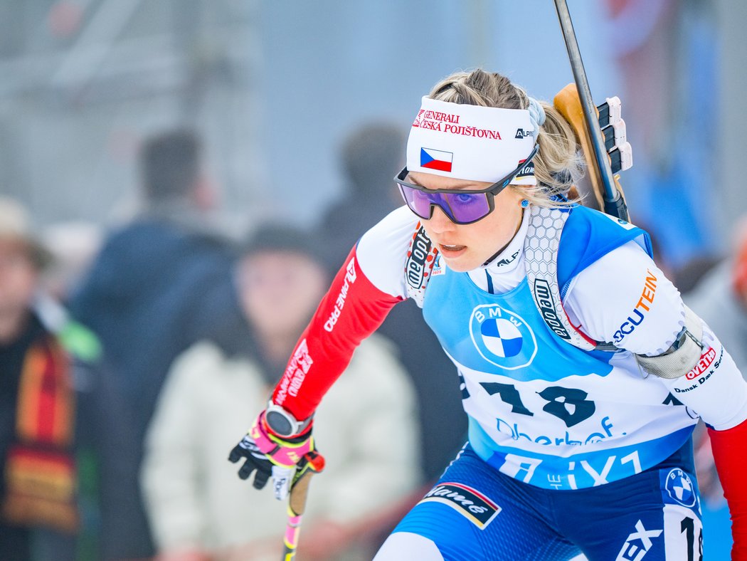 Tereza Voborníková ve stíhačce na MS v biatlonu 2023 dolétla až na životní sedmé místo