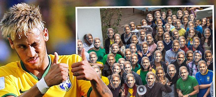 Brazislká hvězda Neymar se proti Německu na hřišti kvůli zranění neobjeví. Fanoušků s jeho maskou by ale mohlo být až 60 000!