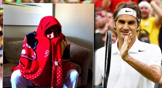 Federer trpěl při fotbale! Když viděl Messiho, zabalil se do deky