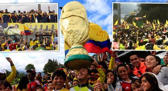 Pro nás jste MISTŘI! Hráče Kolumbie vítaly miliony nadšených fanoušků
