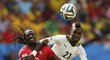 Zápas mezi Portugalskem a Ghanou byl plný ostrých osobních soubojů